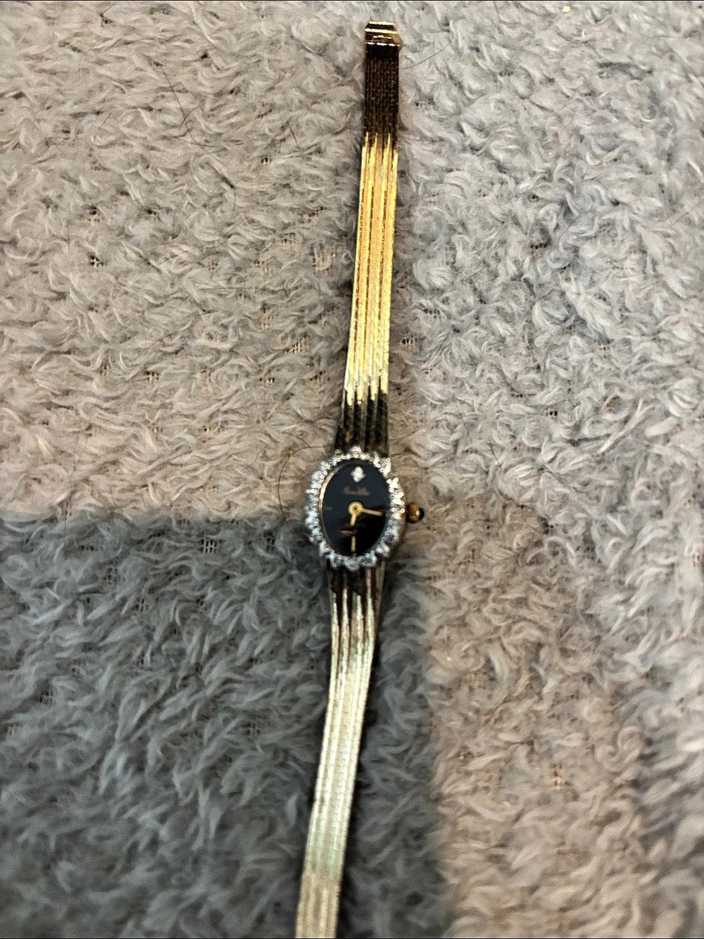 Pierre Vallee Gold & Black Tone Bracelet Watch